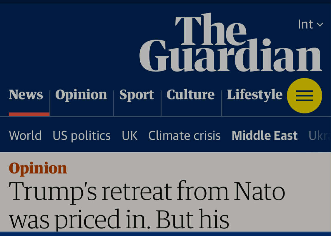 صحيفة “The Guardian  ” .. تراجع ترامب عن الناتو كان متوقعاً لكن إذلاله لقطر والهند ينبئ بفوضى تامة في كل أنحاء العالم